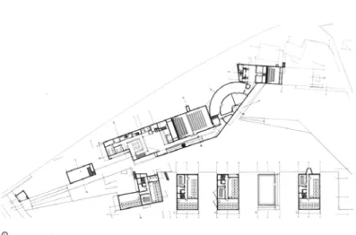 Figure 1.  School of Architecture plan. Tower H is on the right lower corner.