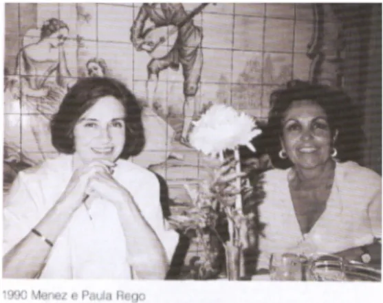 Fig. 1 - Photo Paula Rego and  Menez, 1990