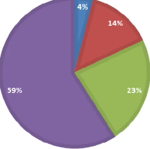 Gráfico 1 – Publicações analisadas em percentual de categorias 