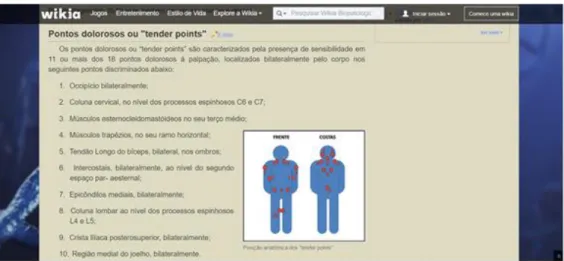 Figura 2 – Captura de tela do material de estudo de Fibromialgia. 