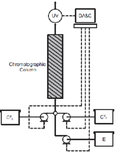 Figure 4 - Schematic diagram of the Single Column Setup. 
