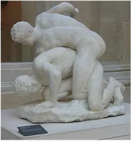 Figura 2: Lutadores Uffizzi lutando Pankration. 