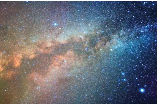 Figura 2.3. Via Láctea: vista ao telescópio.
