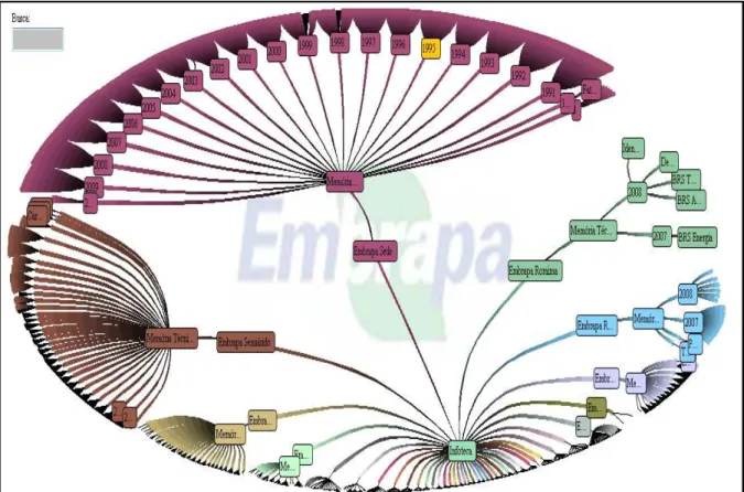 Figura 3: Browser hiperbólico da Infoteca-e/Embrapa 
