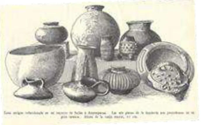 Figura 1 - Ilustración de piezas identificadas como Tarascas 