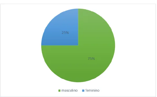 Gráfico 1 – género dos participantes