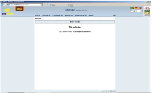 Figura 1 - Interface do Biblivre 