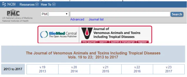 Figura 2. Indexação no PubMed Central a partir de 2013. 