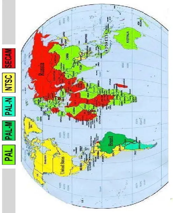 Figura 5: Distribuição global dos sistemas de cores. 