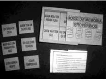 Figure 1:  The memory game of proverbs.