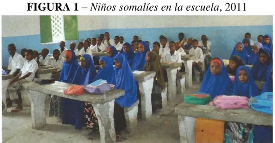 FIGURA 1  –  Niños somalíes en la escuela, 2011 