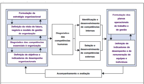 Figura 2. Processo de gestão de desempenho baseado nas competências. 