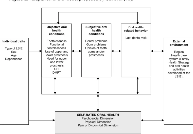 Figure 2: Adaptation of the model proposed by Gift et al (19). 