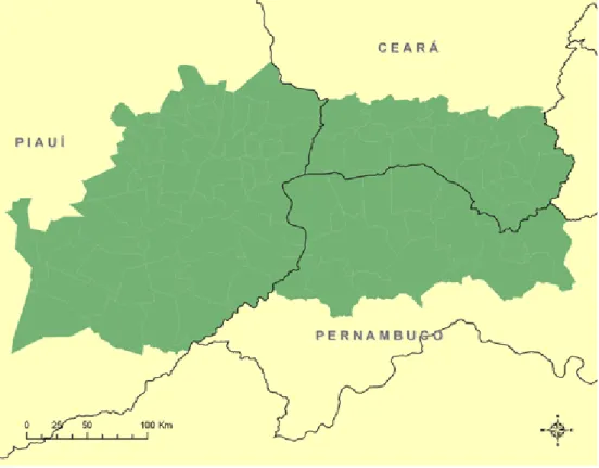 Figura 4  – Mapa da Mesorregião Diferenciada do Arararipe 