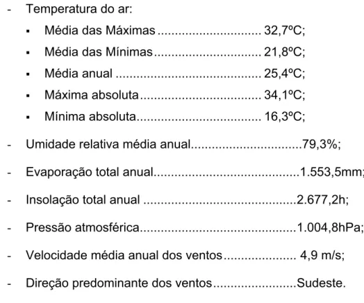 Tabela 2: Indicadores de concentração do regime pluviométrico na região da  Bacia Hidrográfica do Pitimbu 