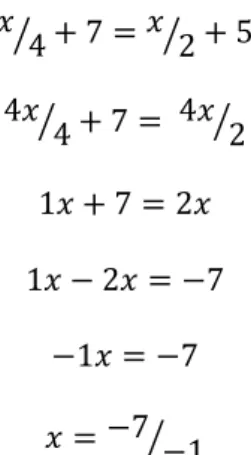 Figura 4 – Outro exemplo de resolução da equação 7 