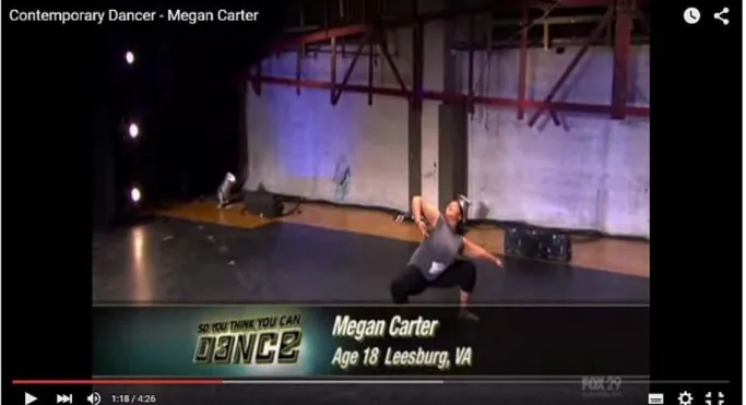 Figura 02 – Audição de Megan Carter (SYTYCD, 2010)