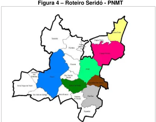 Figura 4 – Roteiro Seridó - PNMT 