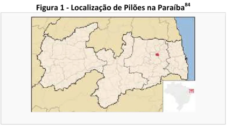 Figura 1 - Localização de Pilões na Paraíba 84