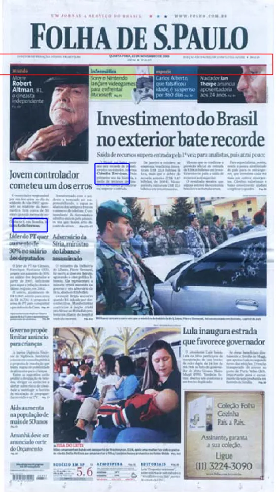 Figura 03 – Folha de São Paulo – O jornal dá voz aos repórteres.