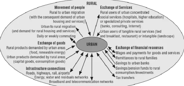 Figure 1: Rural-urban relationships (OECD, 2011) 