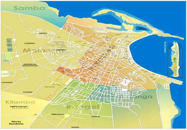 Figura 6 – Mapa da Província de Luanda Fonte: http://www.cidadeluanda.com