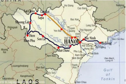 Ilustração 13: O Mapa do Vietname 