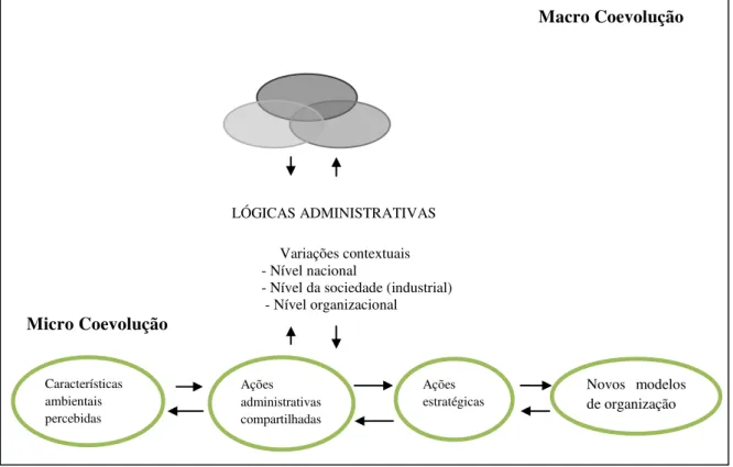 Figura 1: Coevolução dos novos modelos organizacionais 