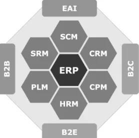 Figura 7 – Estrutura conceitual do ERP II  Fonte: Moller 2005 