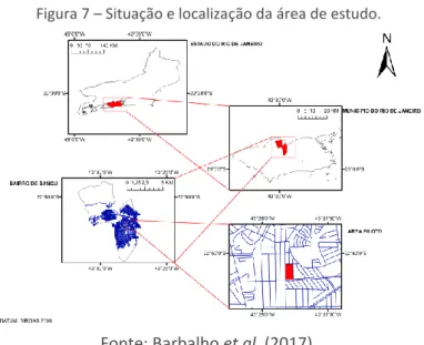 Figura 7 – Situação e localização da área de estudo. 