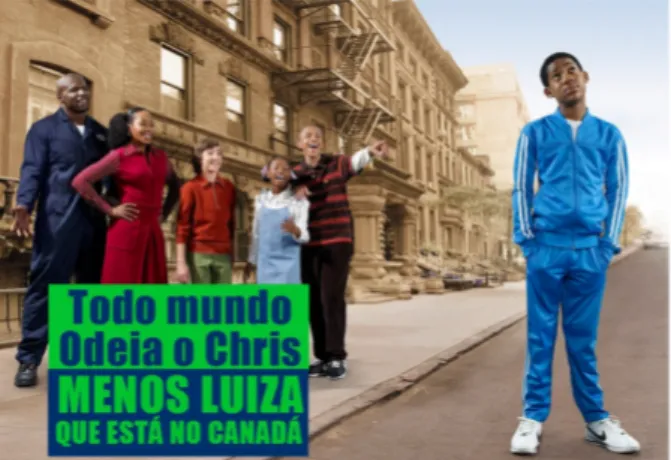 Figura 8. Montagem mimética com a série “Todo Mundo Odeia o Chris”.