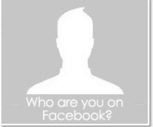 Figura 6 – “Identity on the Social Media Stage” por Katie-Rose em: Escaping Media, Facebook, 2011 