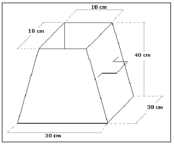 Figura 7. Forma com os padrões utilizados para o marco piramidal 