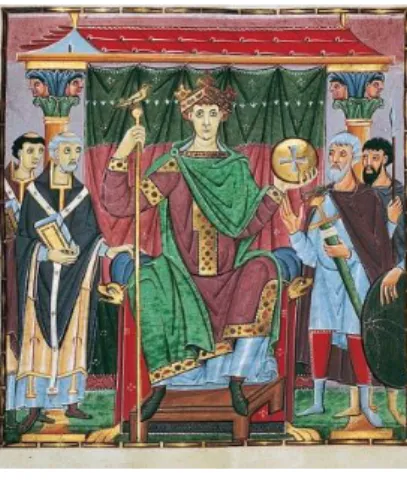 Figura 2 – Iluminura do rei Otão III, do Sacro Império Romano 