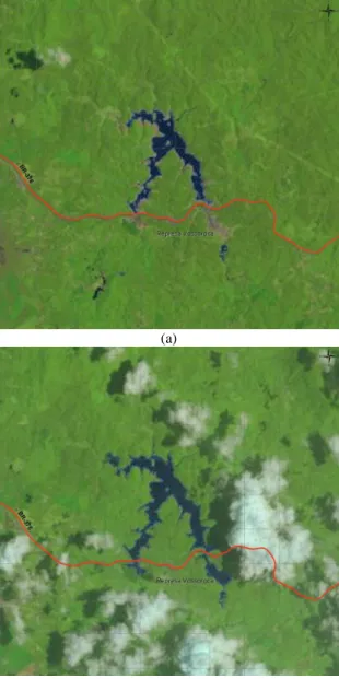 Figura 2 – Imagens Landsat 8 do verão 2014 e 2015. 
