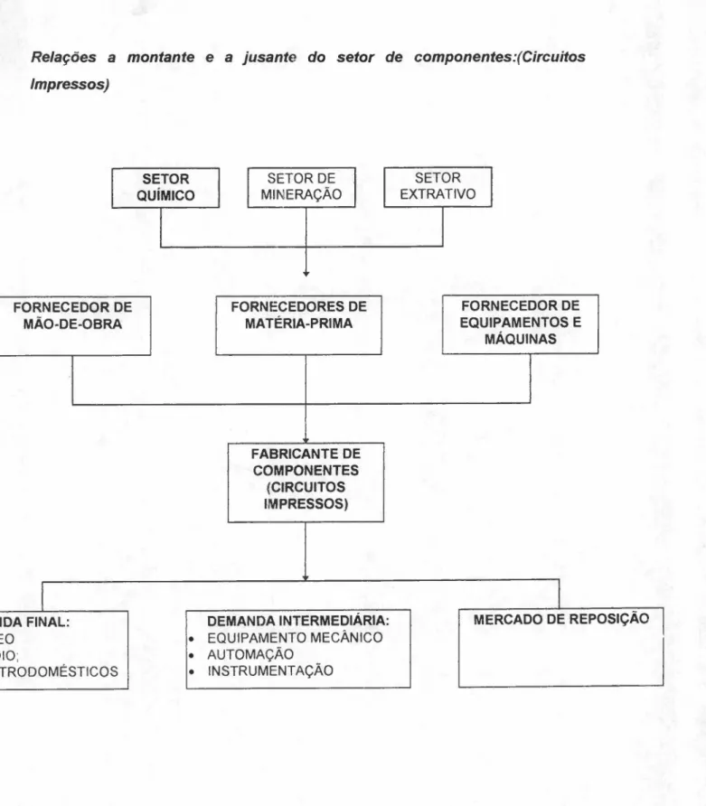 Gráfico 1.1 Fileira de Transformação do Setor de Componentes (Circuitos Impressos)