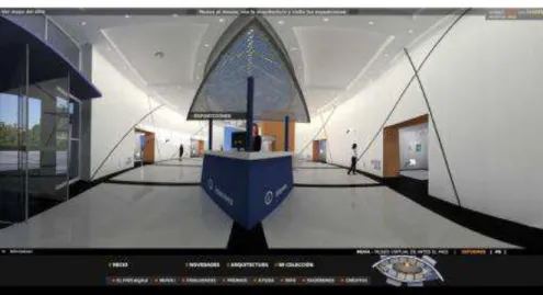Figura 1: Interface do  Museo Virtual de Artes el Pais . 
