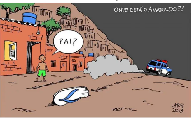 FIGURA 2 –  Onde está o Amarildo?! , por Carlos Latuff. 