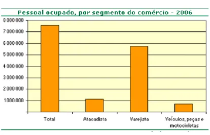 Figura 8 − Salários retiradas e outras remunerações por segmento