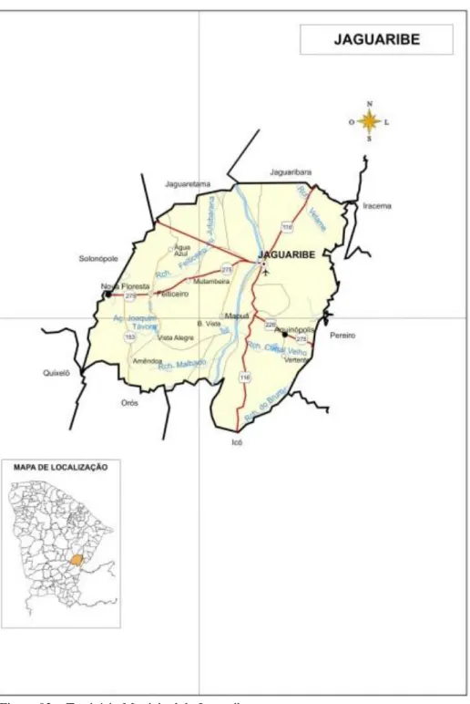 Figura 03  –  Território Municipal de Jaguaribe  