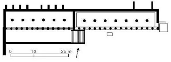 Figura 6: Planta do Ábaton no século IV a. C. 70 .