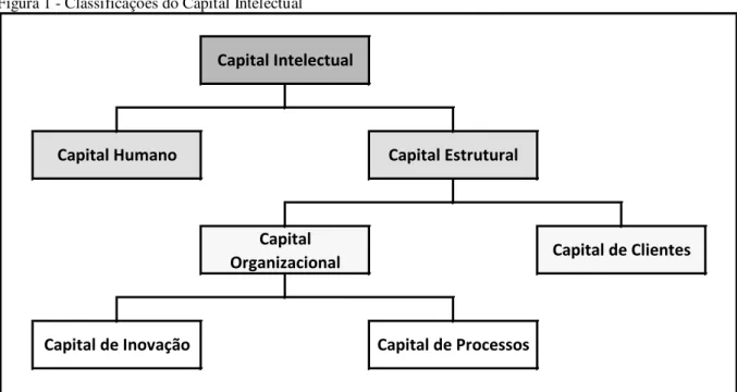 Figura 1 - Classificações do Capital Intelectual 