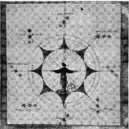 Fig. 3 — The earliest extant iliustration of a cast wheel-type sea  astrolabe, in Jean Rotz's Booke of Idrography, dated 1542