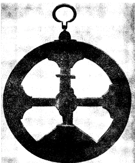 Fig. 5  — T h e oldest known dated sea-astrolabe, 1540. Most probably  spanish (Formely in the Museo Nazionale di Palermo)