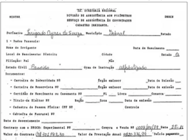 Figura 3- Capa de relatório da equipe de assistentes sociais atuantes no Perímetro irrigado Ayres de Souza