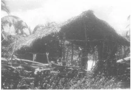 Figura 4. Antiga moradia de palha dos primeiros moradores do Cumbuco 