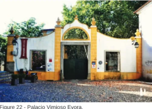Figure 22 - Palacio Vimioso Evora. Figure 24 - Wine reception at Rota dos Vinhos do Alentejo.