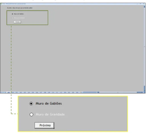 Fig. 3.1. – Representação do menu inicial. 