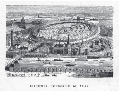 Fig.  2.  “Exposition  Universelle  de  1867”,  in  A.  S.  de  Doncourt,  Les  Expositions  Universelles  (Paris: J