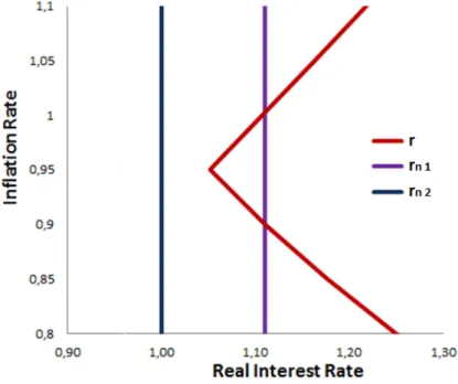 Figure 1.1: The Natural rate of Interest and the Zero Lower Bound